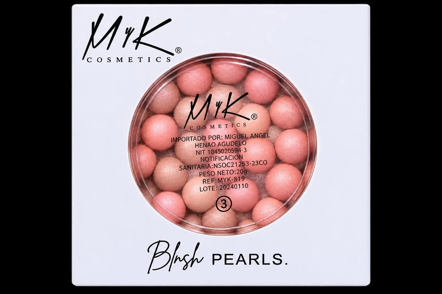 Rubor en Perlas Luminoso Rosa coral 03 de MyK