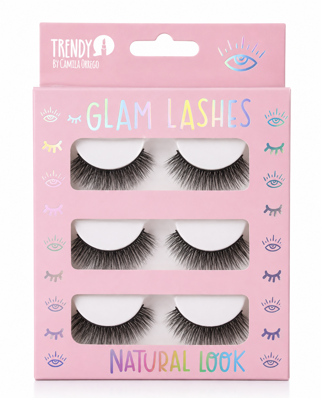 Pestañas glam lashes  24 de TRENDY