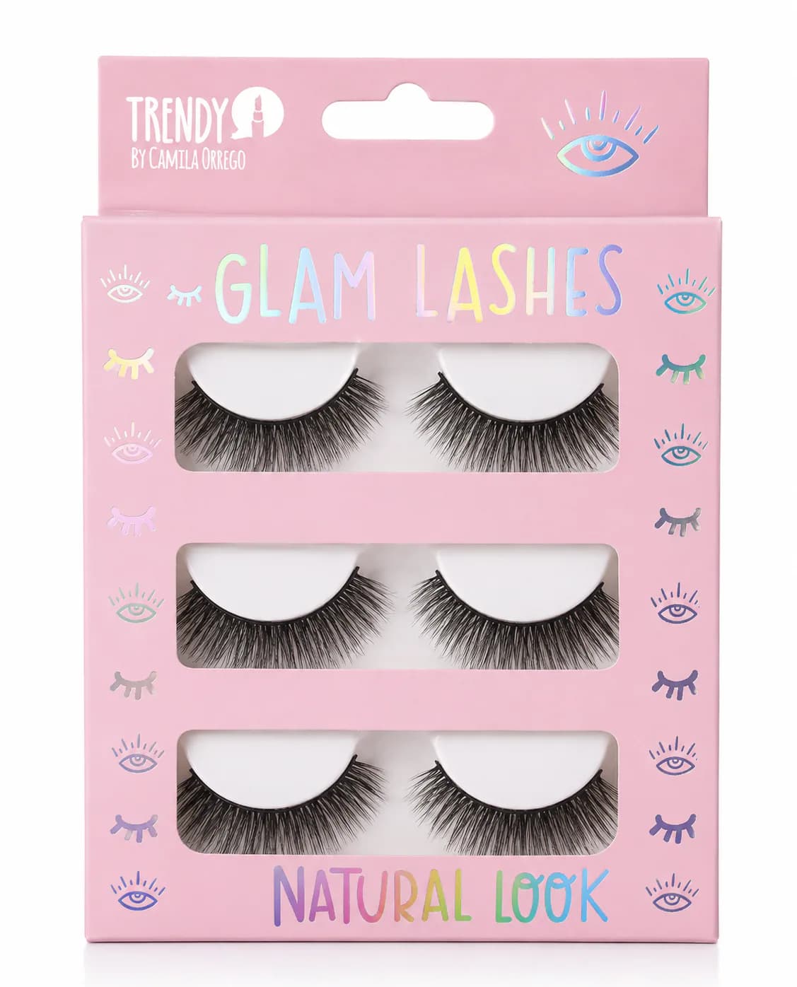 Pestañas glam lashes  24 de TRENDY