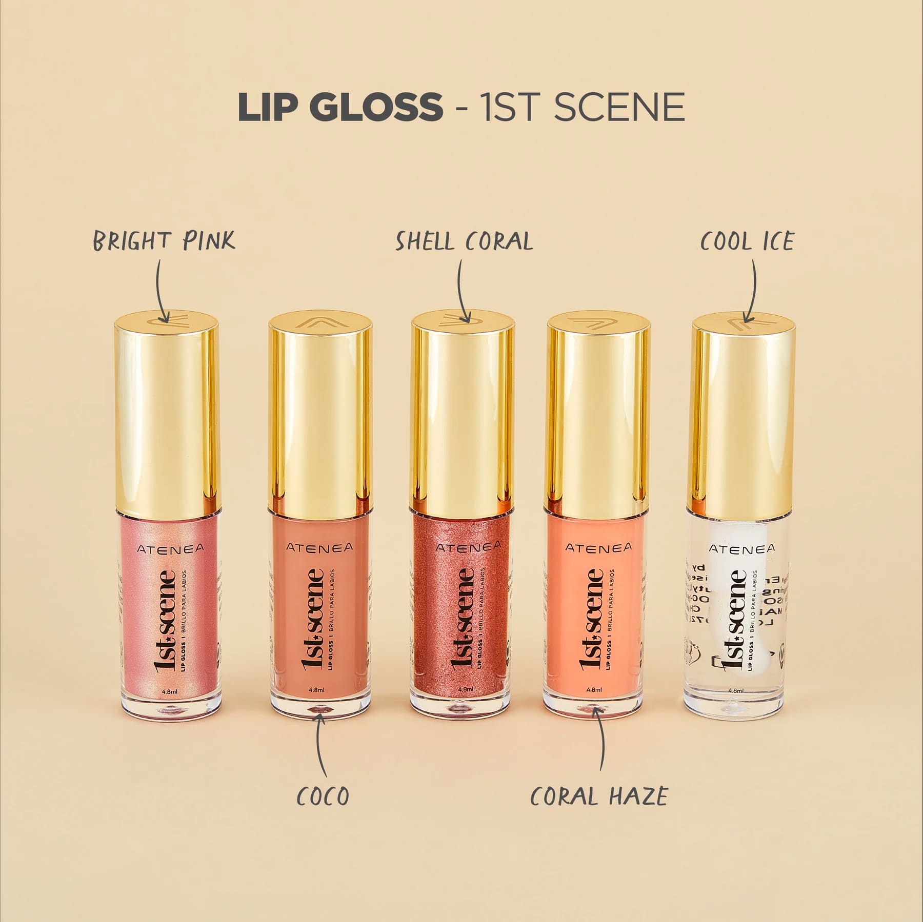 Lip Gloss 1ST Scene Bright Pink