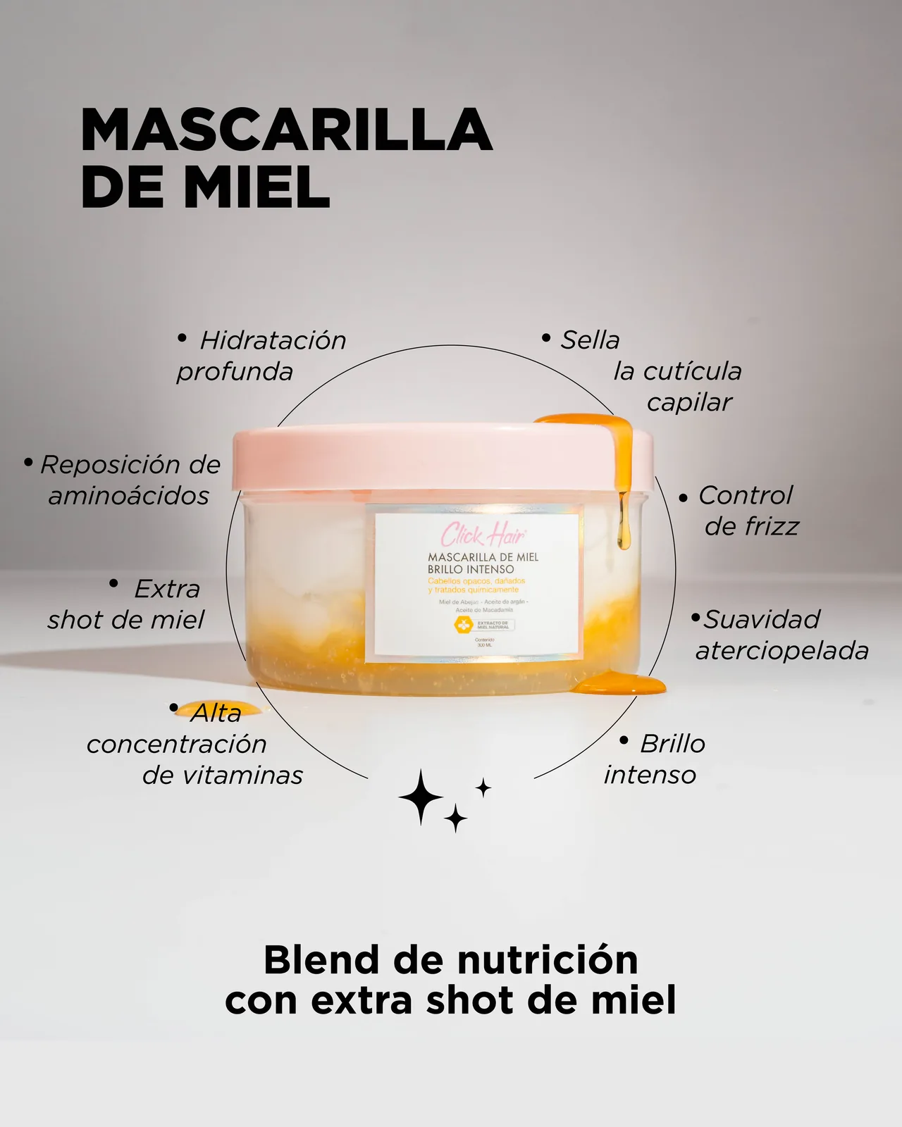 Mascarilla de miel brillo intenso N/A