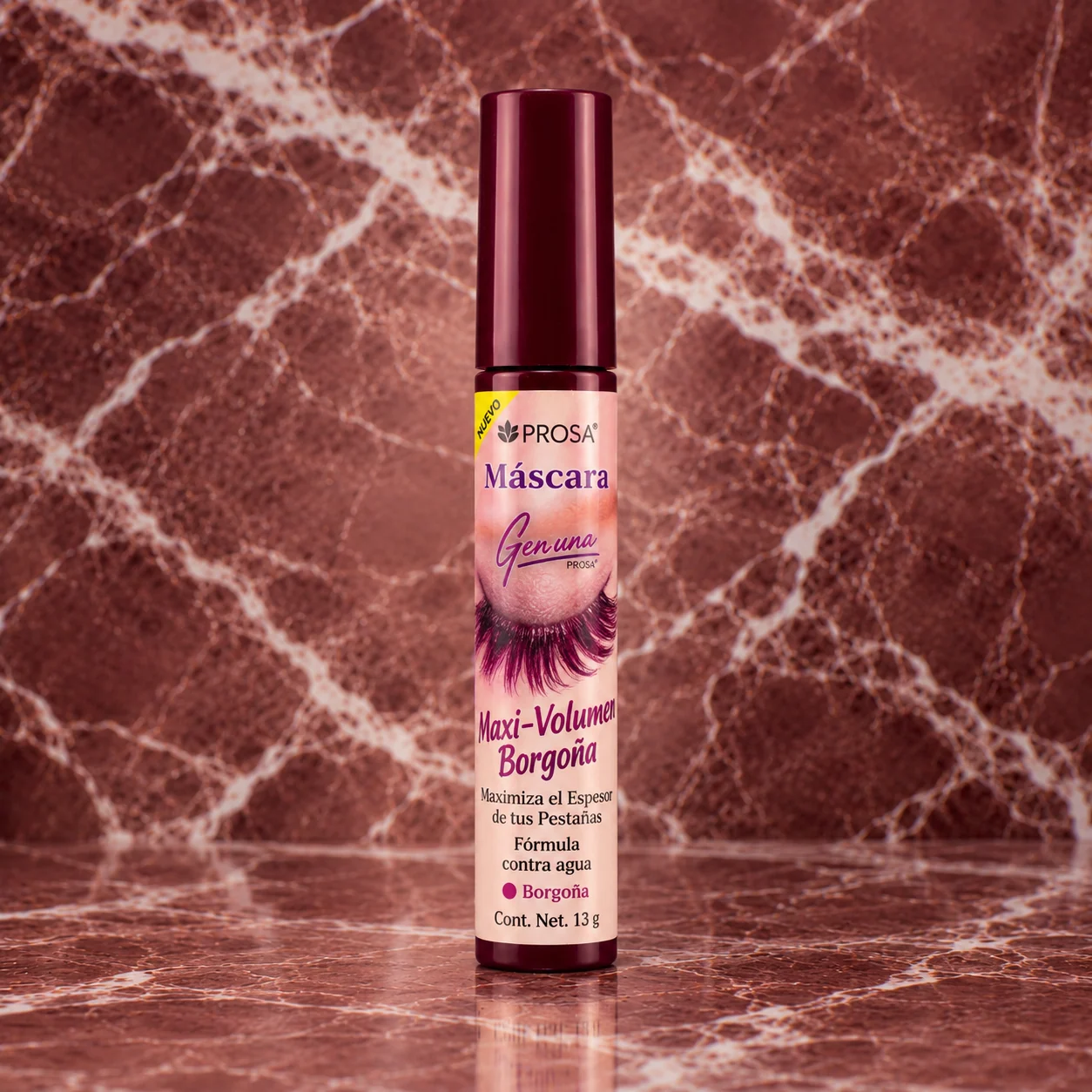 Pestañina PROSA Maxi Volumen Borgoña 13 g – vista frontal