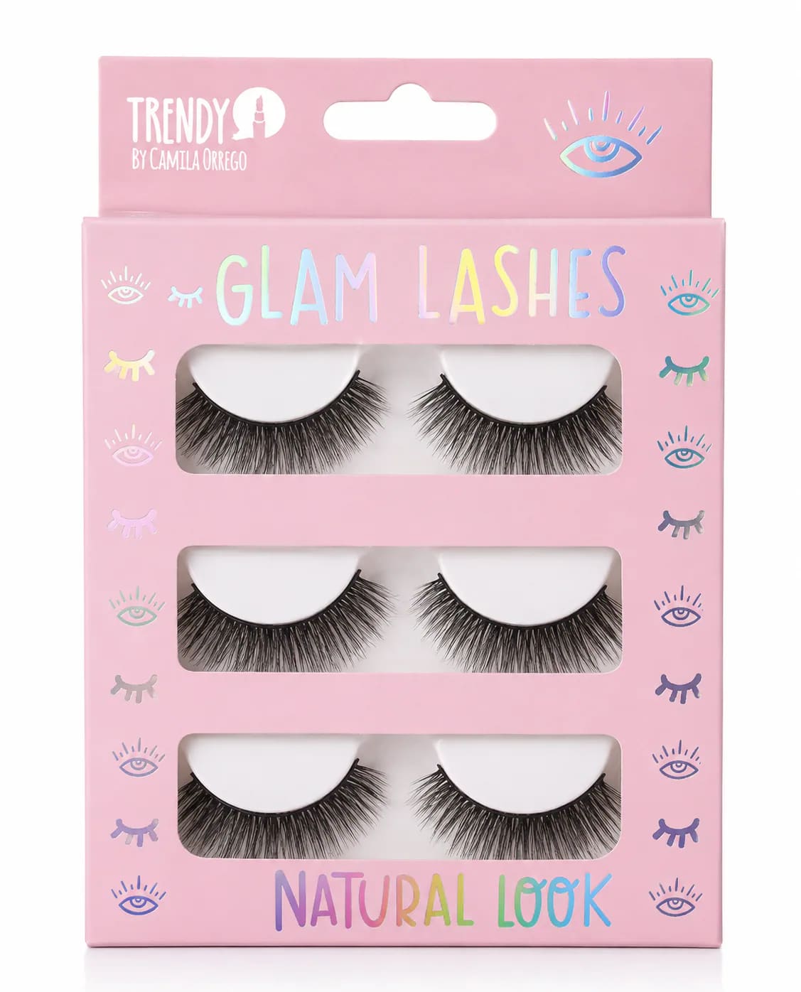 Pestañas glam lashes  24 de TRENDY