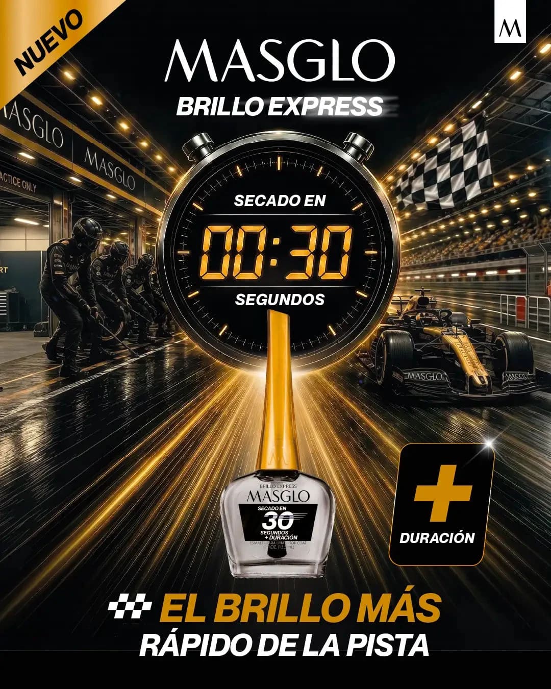 Brillos tradicionales Masglo 13,5 ml Express 30 segundos MASGLO