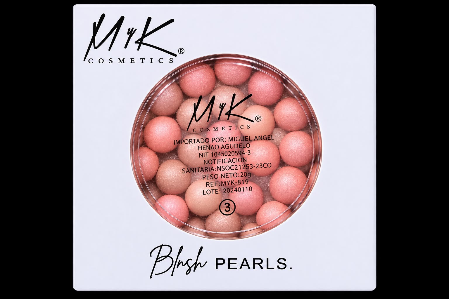 Rubor en Perlas Luminoso Rosa coral 03 de MyK