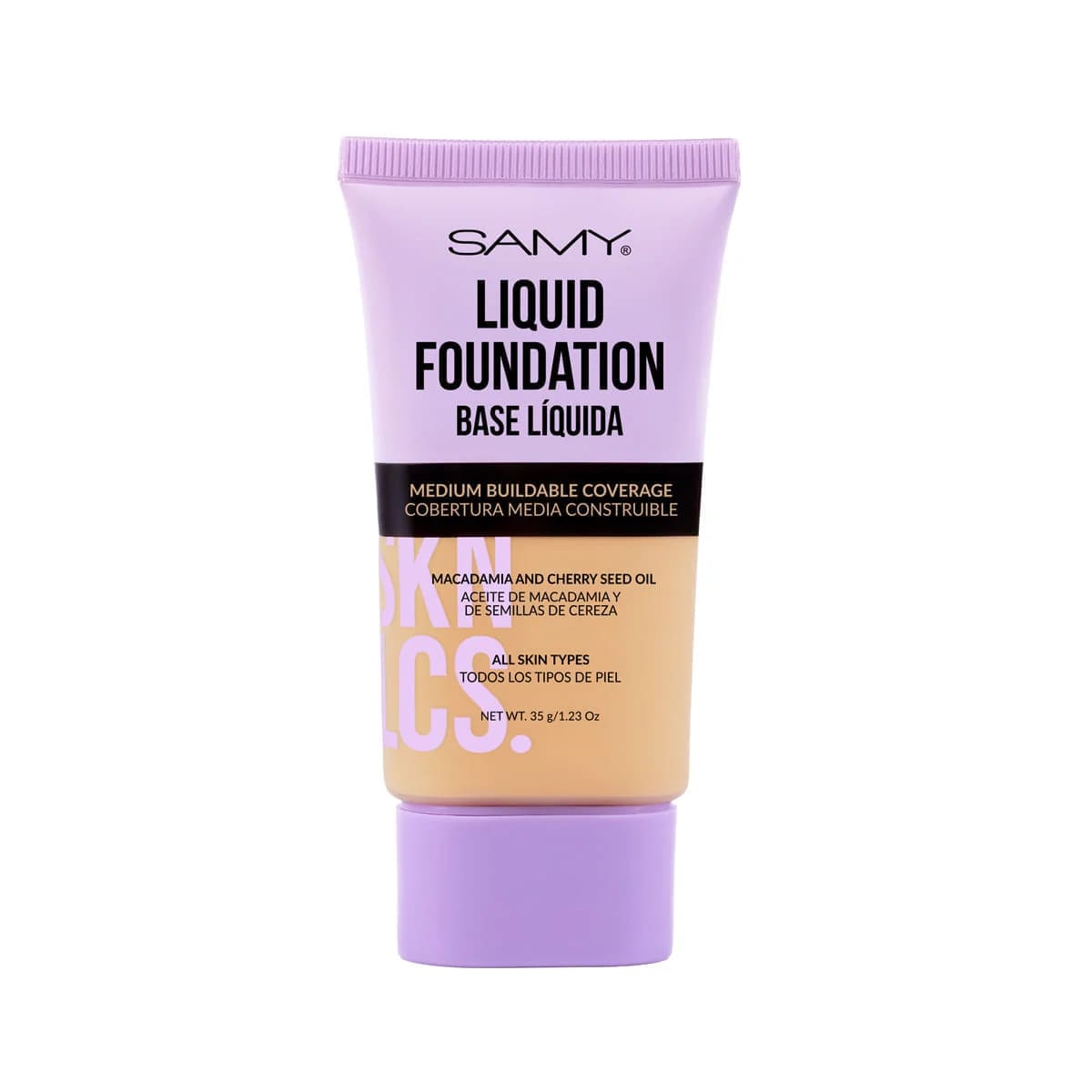 Base Líquida Skinlicious Samy #04. MEDIUM TAN