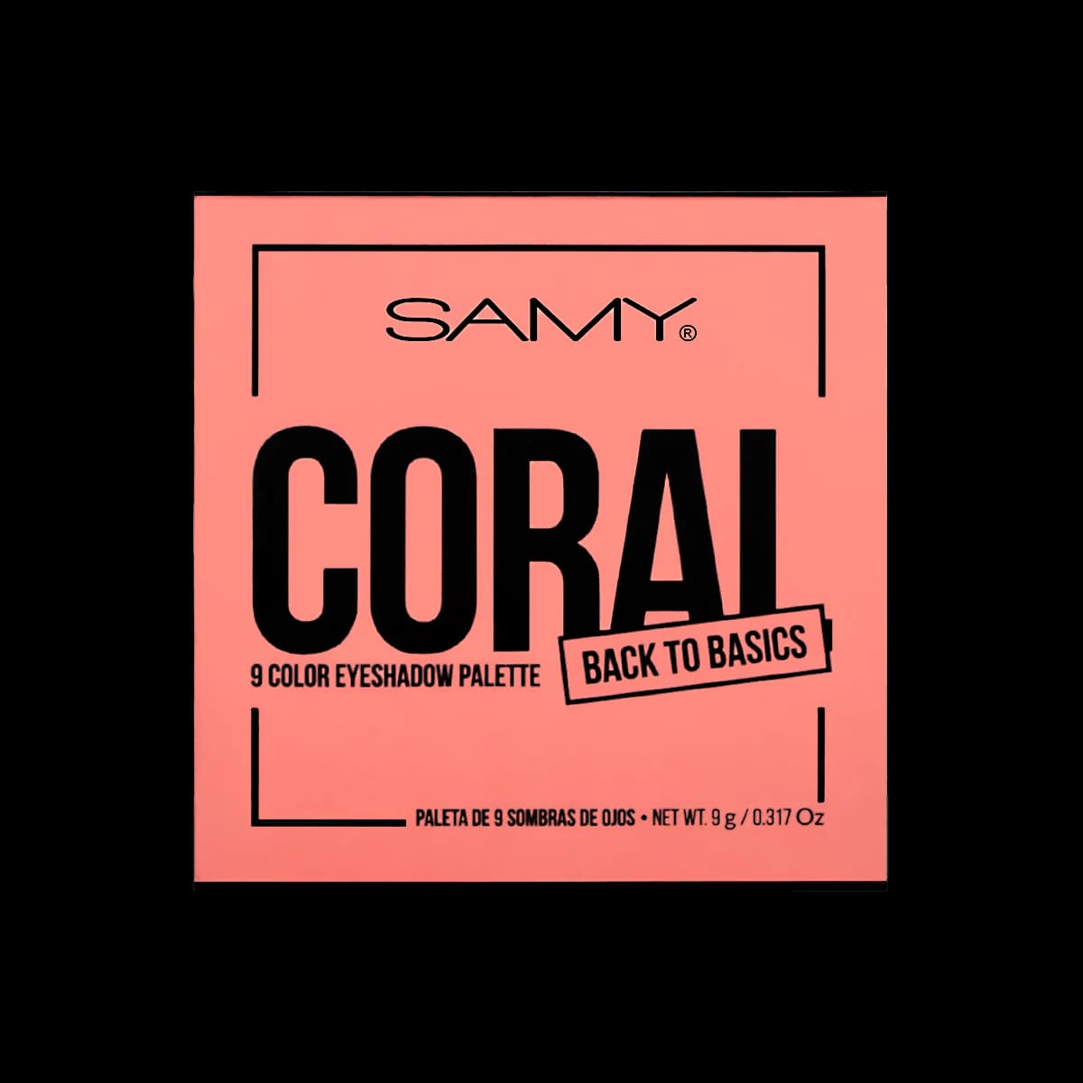 Paleta X 9 Sombras De Ojos Samy # 12. Coral Samy
